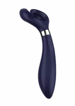 Satisfyer Endless Fun, veelzijdige vibrator met een multifunctioneel ontwerp voor zowel inwendige als uitwendige stimulatie van verschillende erogene zones. Voorzien van drie krachtige motoren en meer dan 30 vibratiestanden en combinaties voor eindeloos plezier. Gemaakt van zacht, lichaamsveilig siliconenmateriaal, oplaadbaar en waterdicht, ideaal voor solo- en partnerspel, geschikt voor gebruikers die op zoek zijn naar creatieve en veelzijdige stimulatieopties.