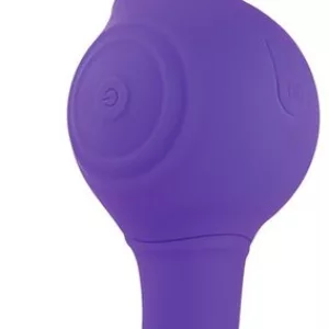 Paarse Evolved Our Gyro Vibe Dual End Vibrator met twee flexibele uiteindes