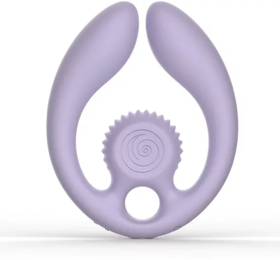 GIZI Duo dubbele partnervibrator met nopjes en afstandsbediening